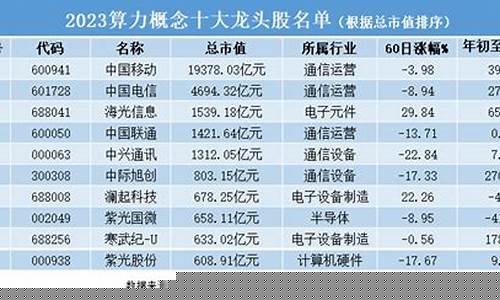 十大算力龙头股票(2024未来可能涨100倍的股票)_https://www.shshucaipeisong.com_上交所_第1张