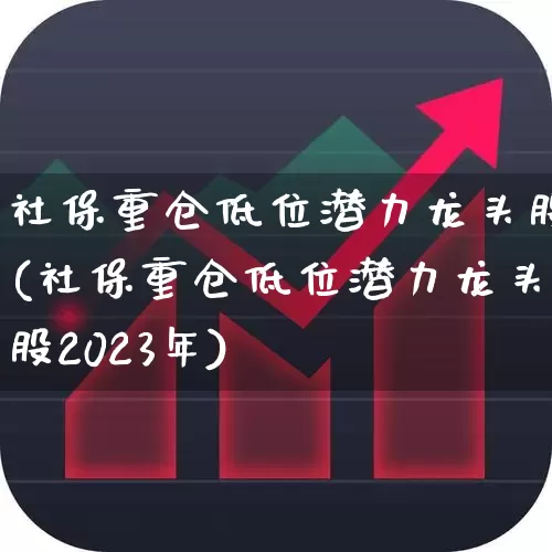 社保重仓低位潜力龙头股(社保重仓低位潜力龙头股2023年)_https://www.shshucaipeisong.com_深交所_第1张