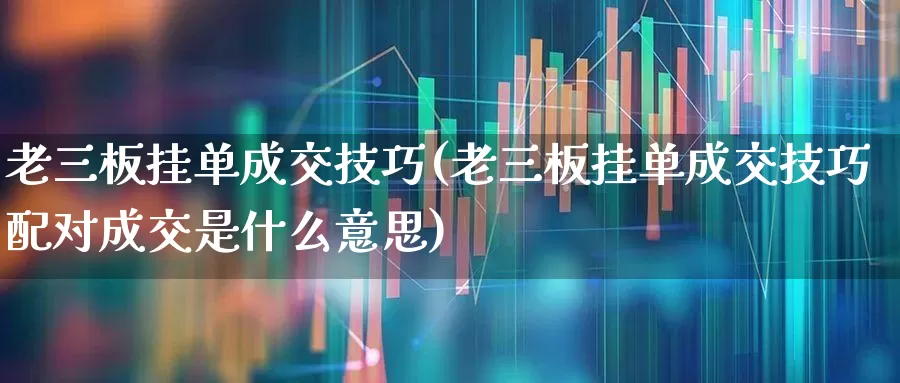 老三板挂单成交技巧(老三板挂单成交技巧配对成交是什么意思)_https://www.shshucaipeisong.com_深交所_第1张