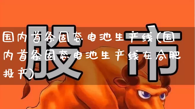 国内首条固态电池生产线(国内首条固态电池生产线在合肥投产)_https://www.shshucaipeisong.com_北交所_第1张