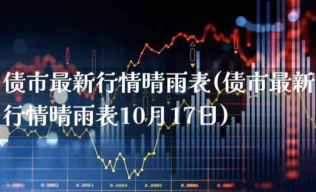 债市最新行情晴雨表(债市最新行情晴雨表10月17日)_https://www.shshucaipeisong.com_北交所_第1张