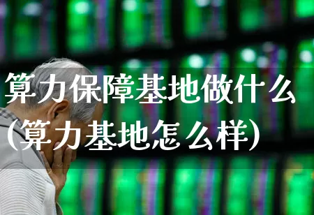 算力保障基地做什么(算力基地怎么样)_https://www.shshucaipeisong.com_科创板_第1张