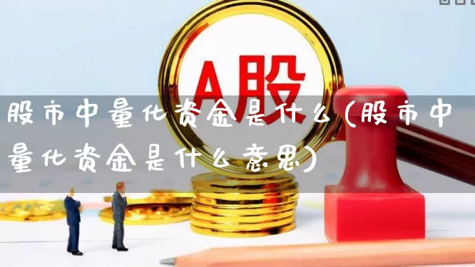 股市中量化资金是什么(股市中量化资金是什么意思)_https://www.shshucaipeisong.com_深交所_第1张