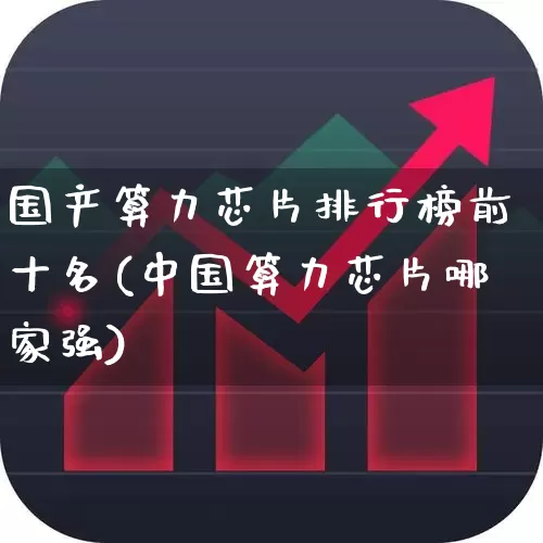国产算力芯片排行榜前十名(中国算力芯片哪家强)_https://www.shshucaipeisong.com_北交所_第1张