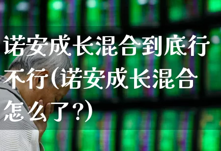 诺安成长混合到底行不行(诺安成长混合怎么了?)_https://www.shshucaipeisong.com_北交所_第1张