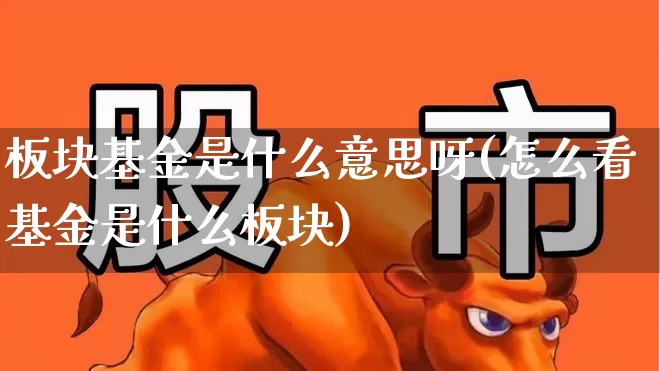 板块基金是什么意思呀(怎么看基金是什么板块)_https://www.shshucaipeisong.com_科创板_第1张