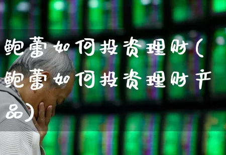 鲍蕾如何投资理财(鲍蕾如何投资理财产品)_https://www.shshucaipeisong.com_科创板_第1张