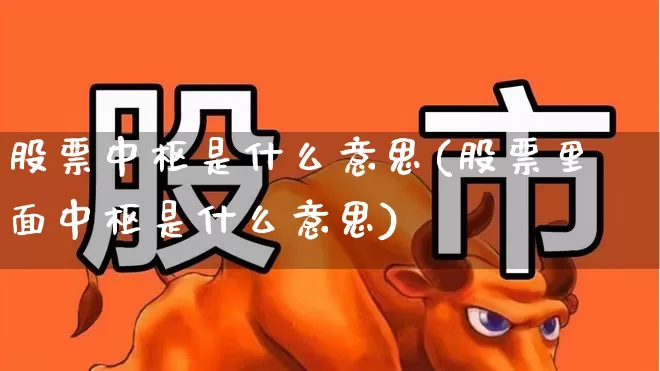 股票中枢是什么意思(股票里面中枢是什么意思)_https://www.shshucaipeisong.com_深交所_第1张