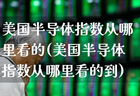 美国半导体指数从哪里看的(美国半导体指数从哪里看的到)_https://www.shshucaipeisong.com_上交所_第1张