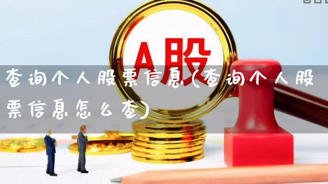 查询个人股票信息(查询个人股票信息怎么查)_https://www.shshucaipeisong.com_深交所_第1张
