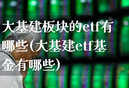 大基建板块的etf有哪些(大基建etf基金有哪些)_https://www.shshucaipeisong.com_创业板_第1张