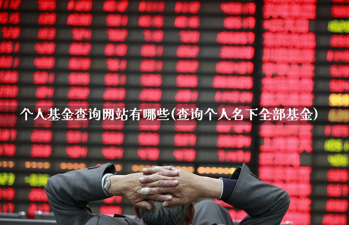 个人基金查询网站有哪些(查询个人名下全部基金)_https://www.shshucaipeisong.com_上交所_第1张