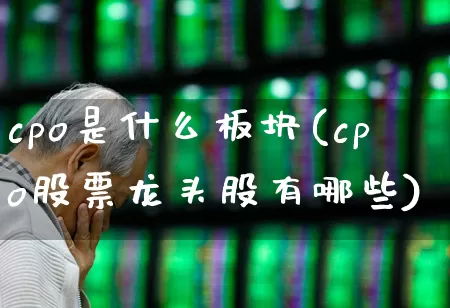 cpo是什么板块(cpo股票龙头股有哪些)_https://www.shshucaipeisong.com_北交所_第1张