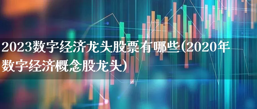 2023数字经济龙头股票有哪些(2020年数字经济概念股龙头)_https://www.shshucaipeisong.com_上交所_第1张