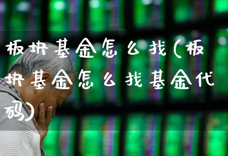 板块基金怎么找(板块基金怎么找基金代码)_https://www.shshucaipeisong.com_北交所_第1张