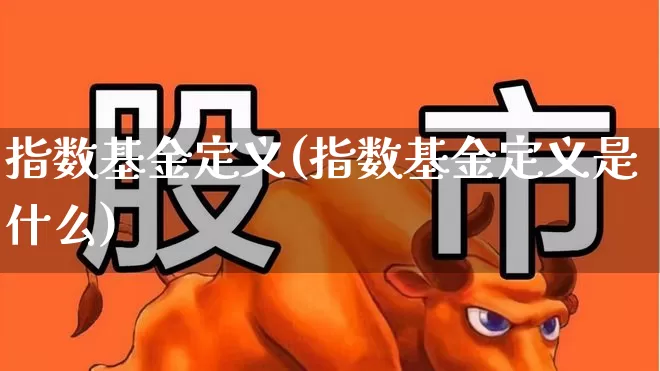 指数基金定义(指数基金定义是什么)_https://www.shshucaipeisong.com_北交所_第1张