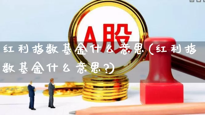 红利指数基金什么意思(红利指数基金什么意思?)_https://www.shshucaipeisong.com_上交所_第1张
